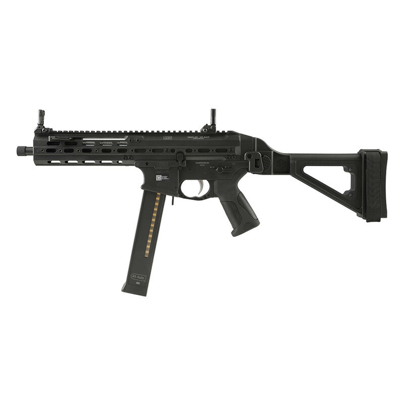 DE Airsoft LWRCI SMG-45 AEG スポーツライン (玄モーター仕様/Falcon3.0電子トリガー搭載/ガンケース付) 電動ガン サブマシンガン
