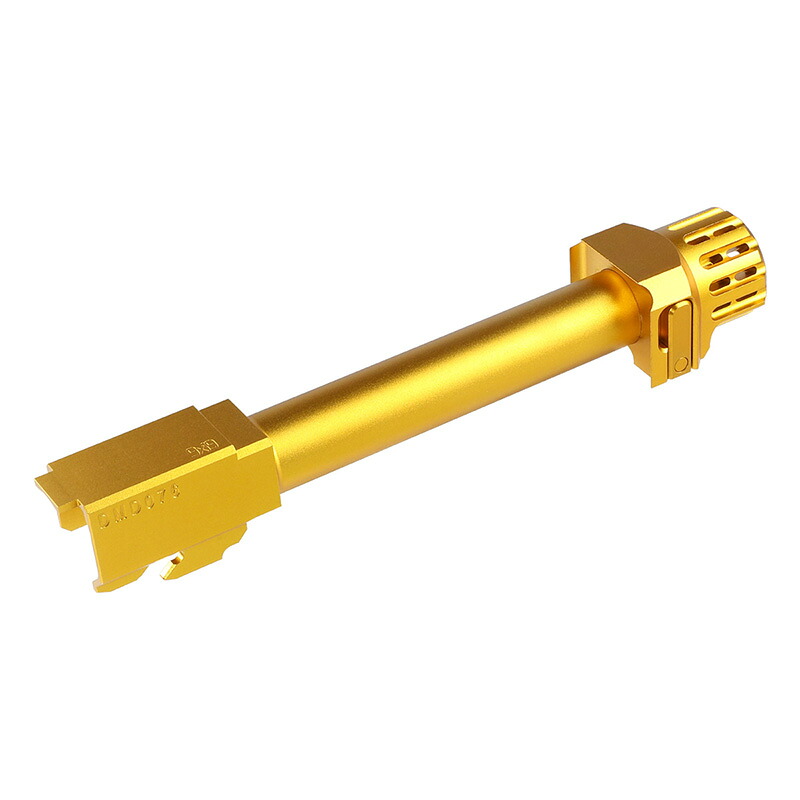 COWCOW Technology Fast Lock コンペンセイター&アウターバレルセット Gold (東京マルイ G17/G18C対応)