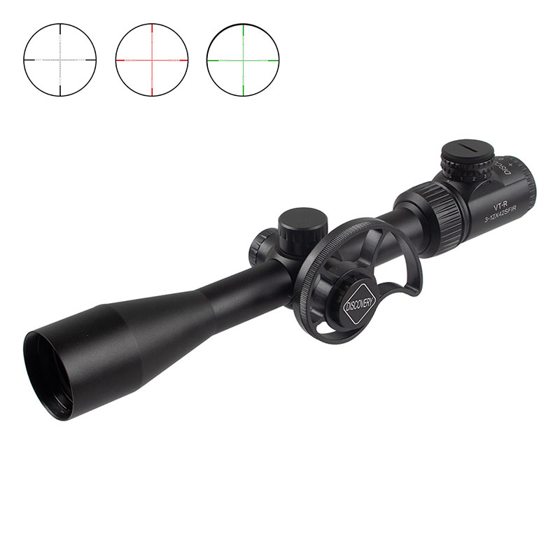 DISCOVERY VT-R 3-12×42SFIRイルミネートライフルスコープ ブラック BK Black 20mmレール 可変倍率
