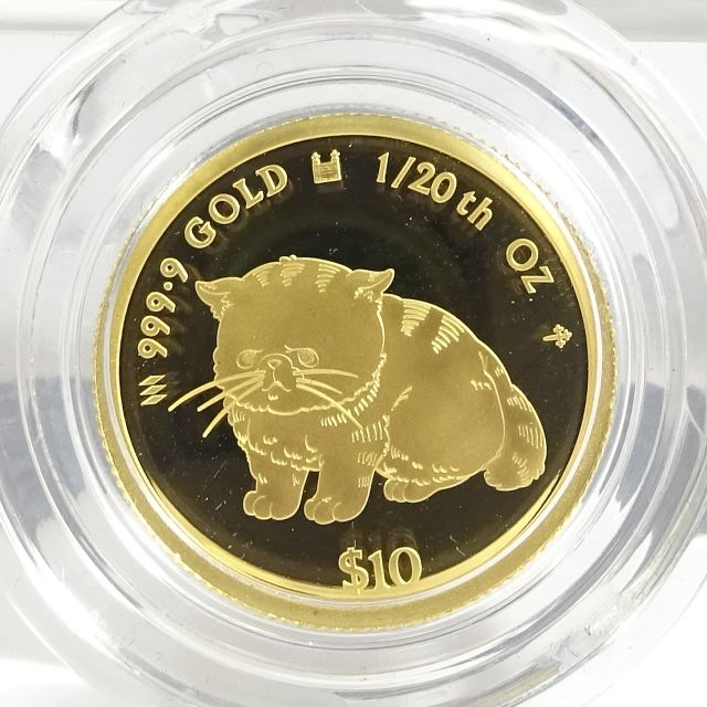 楽天市場】猫金貨 エリザベス女王 ツバル ネコ CAT キャット 1/25