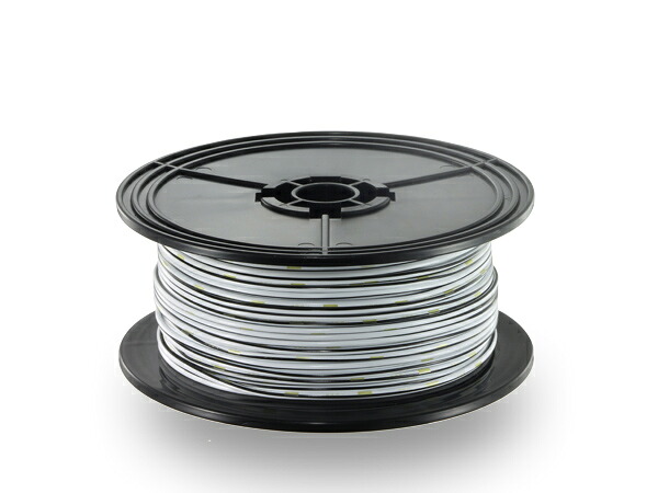 住友電装 AVS1.25f - スプール100m巻き - 白色・黒ストライプ｜株式会社配線コム　店 18,315円