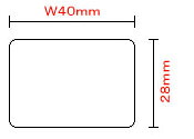 組みあわせる紙強粘感熱付け紙（40T28U） 100巻入り口・入口