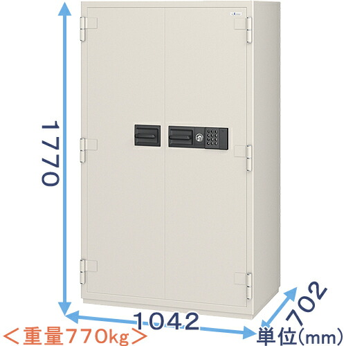 【金庫診断士のいる専門店】NCW-53EV テンキー式 強化型耐火金庫【破壊・こじ開けに強い！防犯金庫】盗難防止に固定もできる 大型金庫 業務用