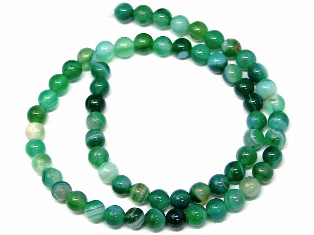 瑠璃　アゲート 楽天市場】g3-996K 14mm グリーン縞瑪瑙 メノウ アゲート 1連38cm 通し