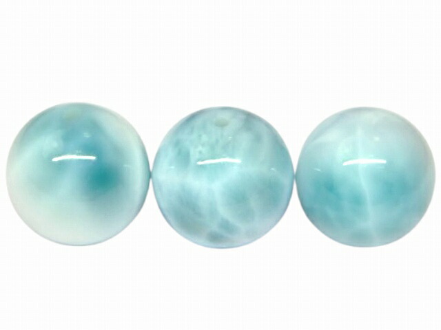 g3-1011Y　　今月70％off 14mm～15mm 5A ラリマー 1粒売り 鑑別済 本物保証 ドミニカ共和国産 送料無料 天然石 パワーストーン