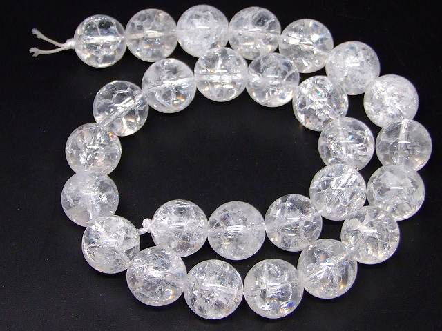 楽天市場】62792 虹入り 16mm AA 1粒売り クラック水晶 爆裂水晶