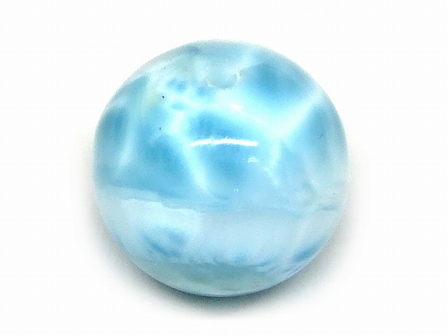 68491　　ラリマー 14mm AAA 1粒売り ドミニカ共和国産 鑑別済 本物保証 送料無料 天然石 パワーストーン