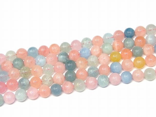 g3-2201R　　ミックスベリル 13mm AAA ミックスアクアマリン 1連39cm 通し針、解説書、1ｍゴム付き 送料無料 天然石 パワーストーン