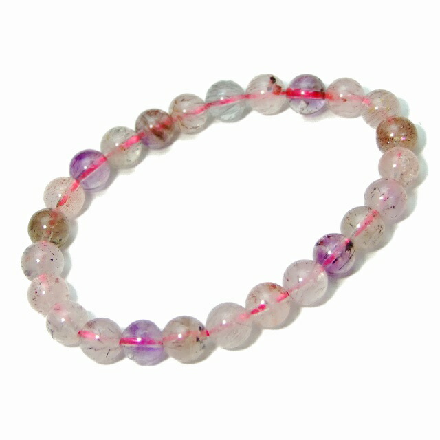 楽天市場】67933 スーパーセブン 8mm AAA ブレスレット 内径16cm