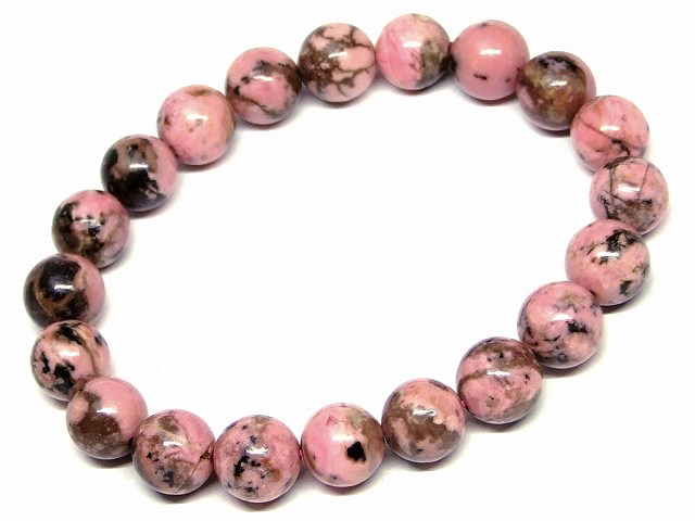 楽天市場】g3-609E ロードナイト 薔薇輝石 8mm ブレスレット 内径調節