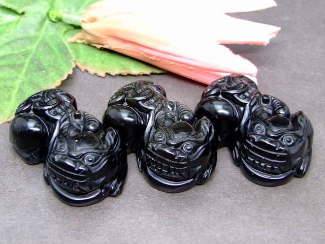 楽天市場】63472 オブシディアン 2個セット 貔貅 ヒキュウ ひきゅう