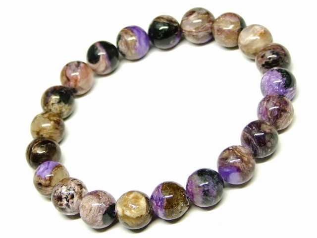 楽天市場】65431 チャロアイト 9mm A ブレスレット 内径18cm ポーチ