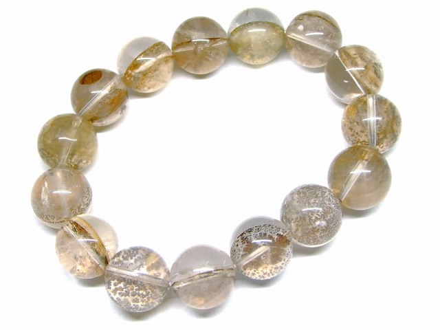 楽天市場】65878 デンドリチックローズクォーツ 14mm 4A ブレスレット