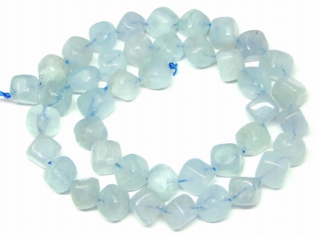 楽天市場】アクアマリン 39-49X18-20mm 六角柱ポイント 天然石