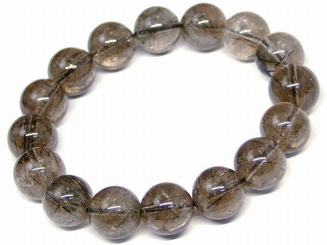 楽天市場】67529 ブラックルチルクォーツ 13mm~14mm ブレスレット 内径