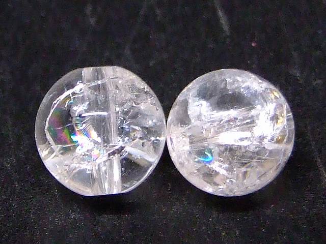 楽天市場】62792 虹入り 15mm〜16mm AA 1粒売り クラック水晶