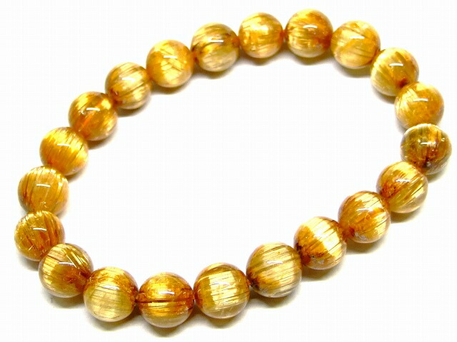 楽天市場】65887 タイチンルチルクォーツ 針水晶 10mm 5A ブレスレット