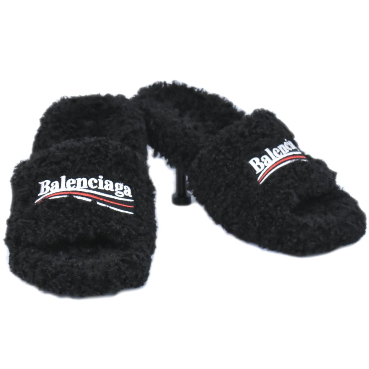 【正規品】Balenciaga ヒールボアサンダル レア商品 楽天市場】BALENCIAGA バレンシアガ スクエアトゥ ヒールサンダル