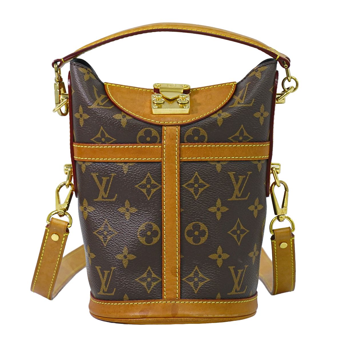 本物 ルイヴィトン LOUIS VUITTON LV ダッフルバッグ モノグラム 2WAY ショルダーバッグ ハンドバッグ ブラウン M43587 ビトン バッグ 中古・|BRAND BOX