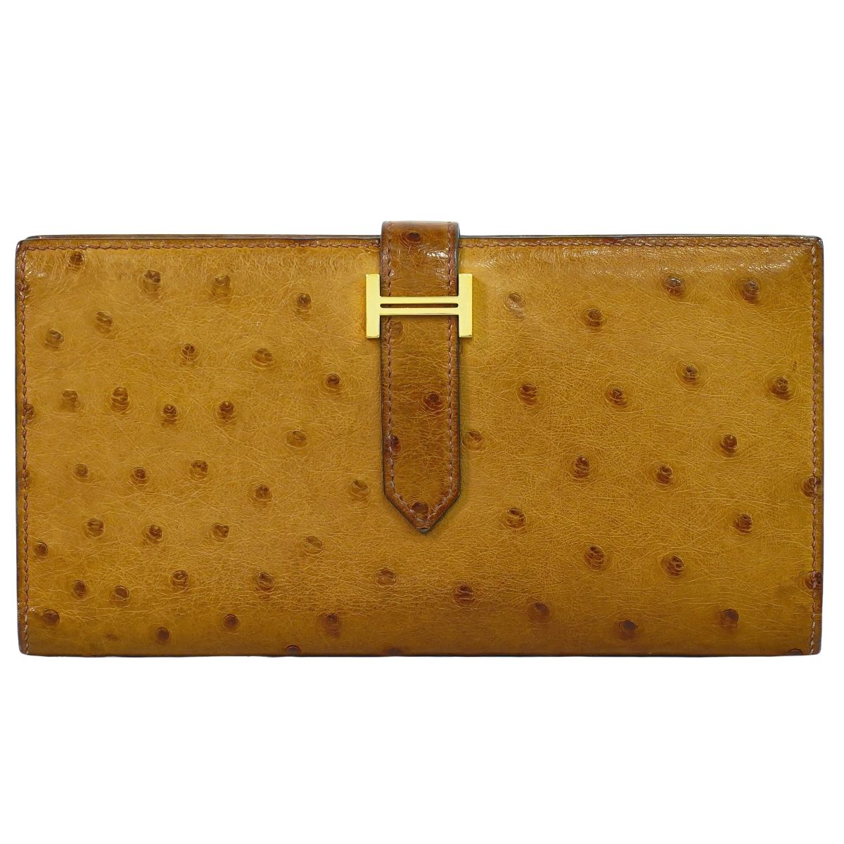 楽天市場】HERMES エルメス ベアンスフレ オーストリッチ 長財布