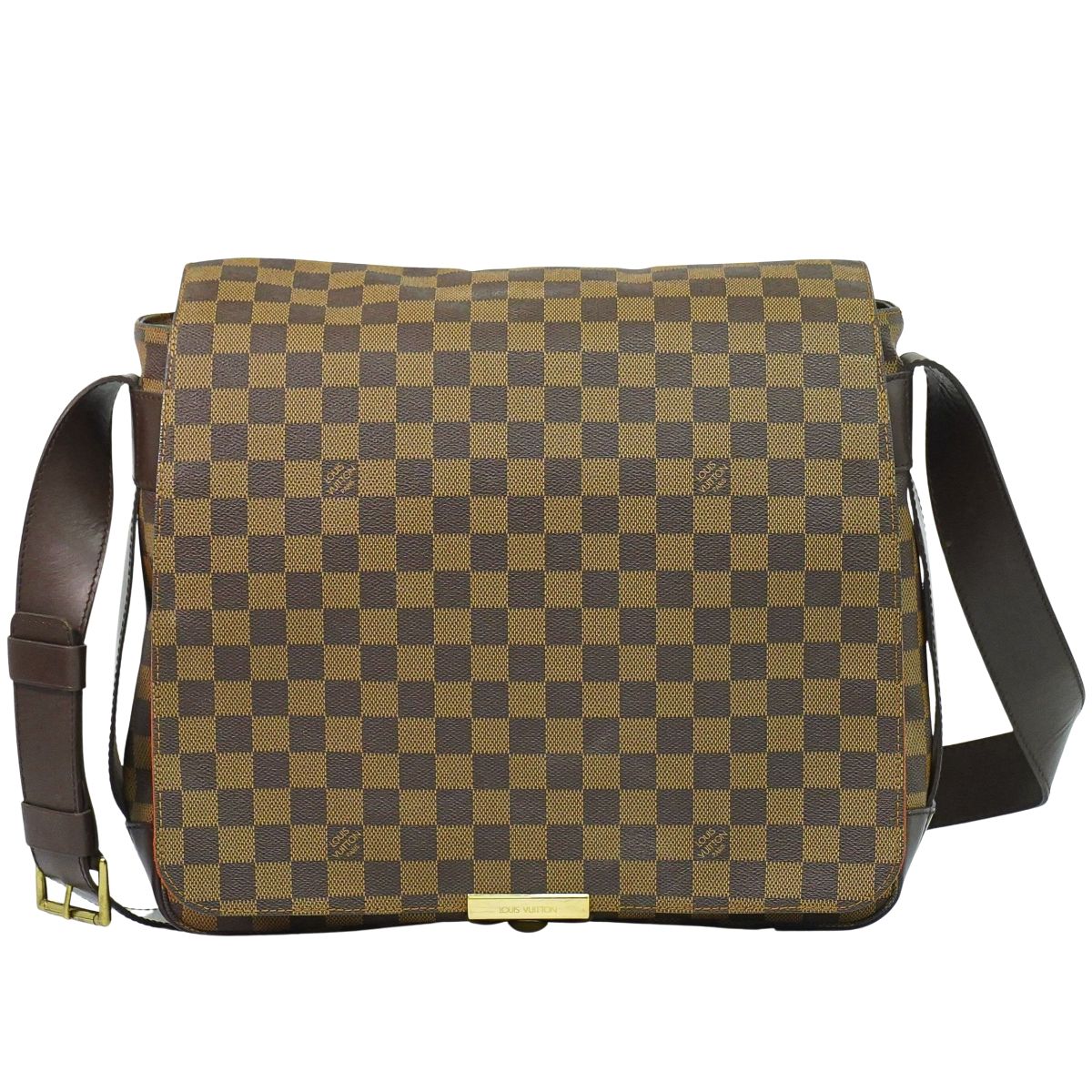本物 ルイヴィトン LOUIS VUITTON LV ナヴィグリオ ダミエ エベヌ ショルダーバッグ 飛脚屋御徒面子 赤銅色 N45255 ビトン 御徒面子 中古・
