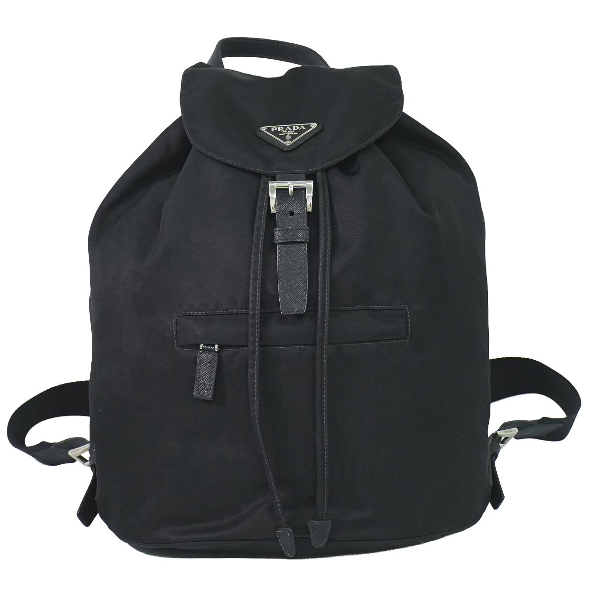 本物 プラダ PRADA ナイロン リュックサック バックパック ブラック バッグ 中古・|BRAND BOX