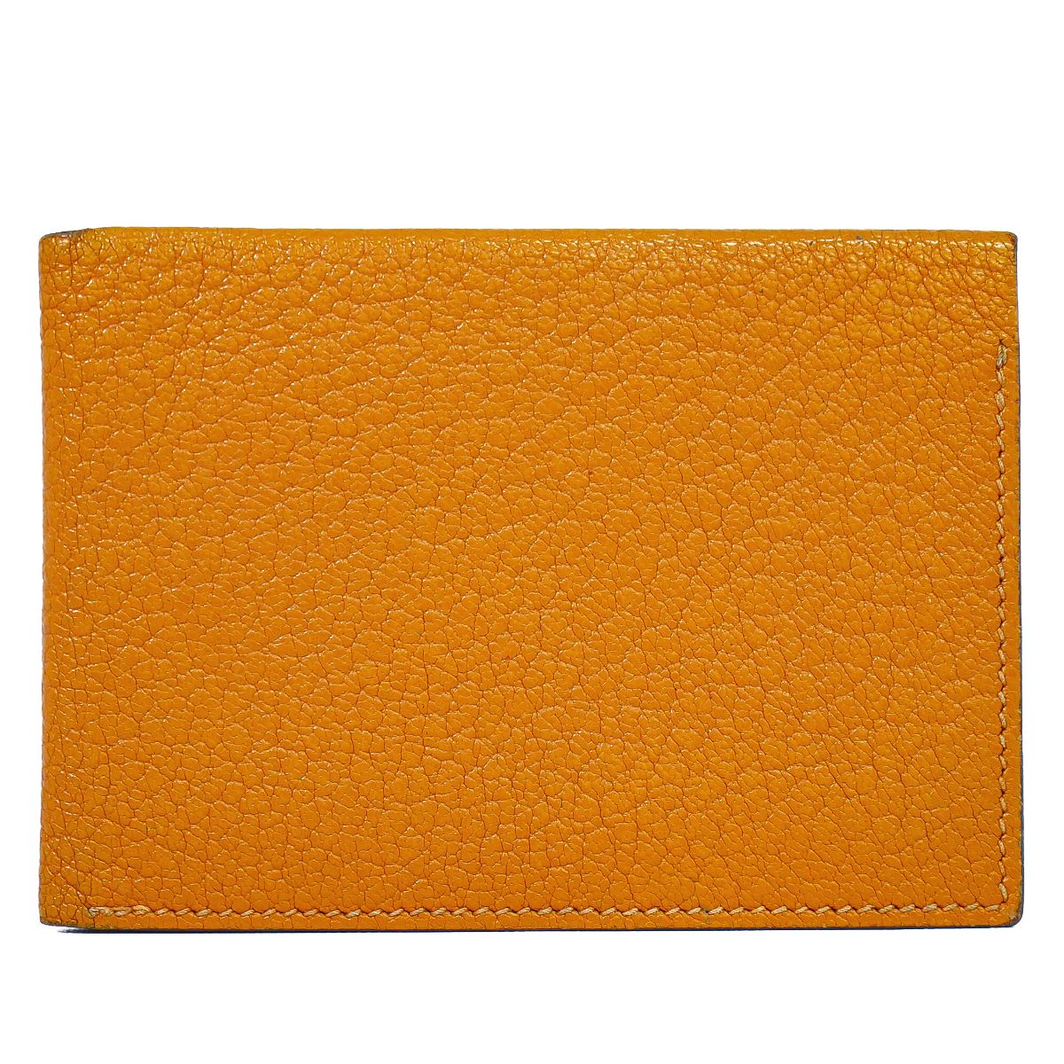 本物 エルメス HERMES レザー 二つ折り 札入れ 折財布 コンパクトウォレット オレンジ 財布 ウォレット 中古・｜BRAND BOX