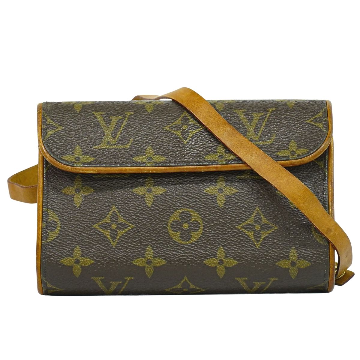 本物 ルイヴィトン LOUIS VUITTON LV ポシェット フロランティーヌ モノグラム ウエストポーチ ブラウン M51855 ビトン バッグ 中古・｜BRAND BOX 26,455円