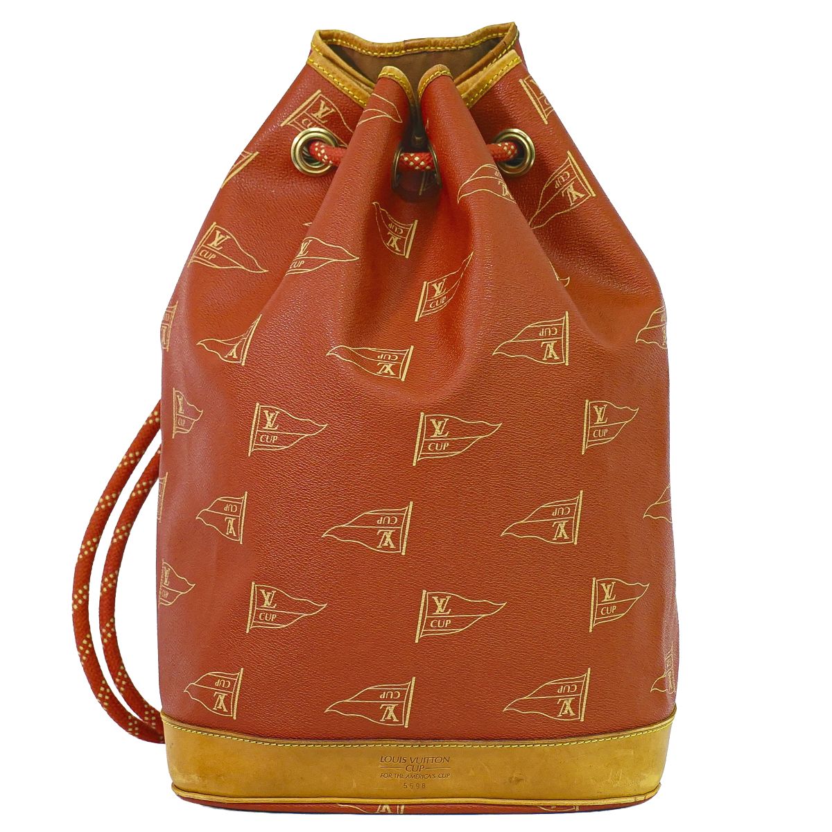 本物 ルイヴィトン LOUIS VUITTON LV サン トロペ 1995年 LV CUP 限定 PVC ショルダーバッグ アボガニー オレンジ M80026 ビトン バッグ 中古・｜BRAND BOX