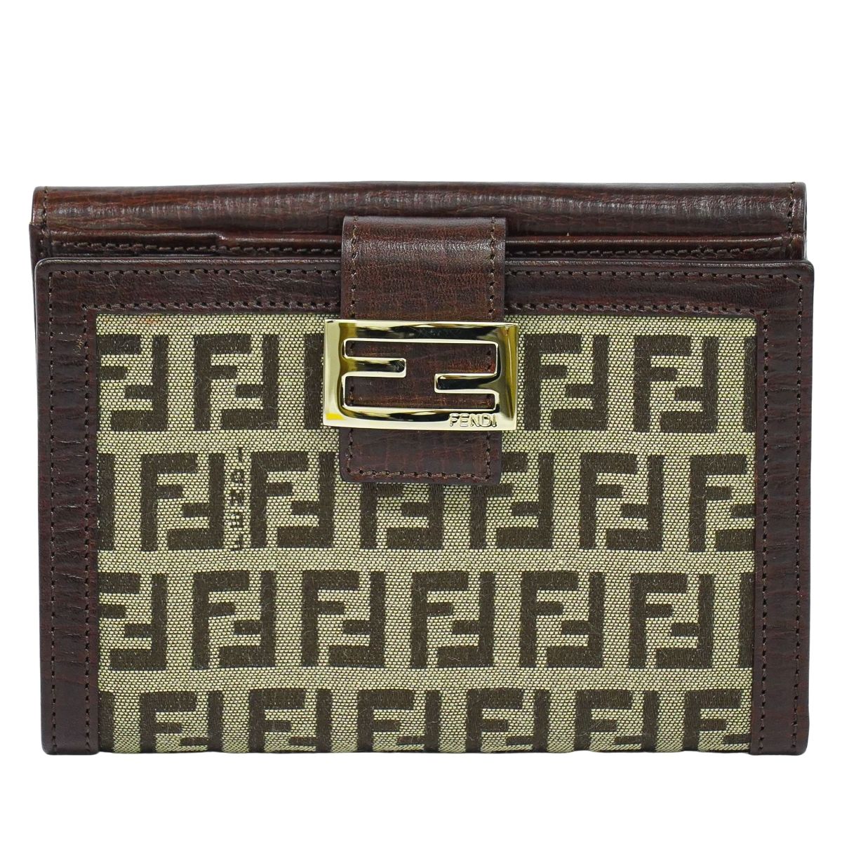 楽天市場】【財布】FENDI フェンディ ズッキーノ 2つ折財布 二つ折り