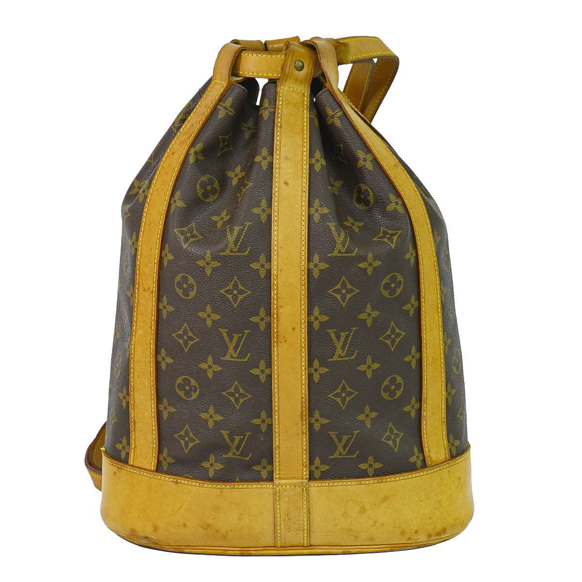 本物 ルイヴィトン LOUIS VUITTON LV ランドネ PM モノグラム ショルダーバッグ 赤銅色 M42243 Randonnee ビトン 御徒面子 中古・