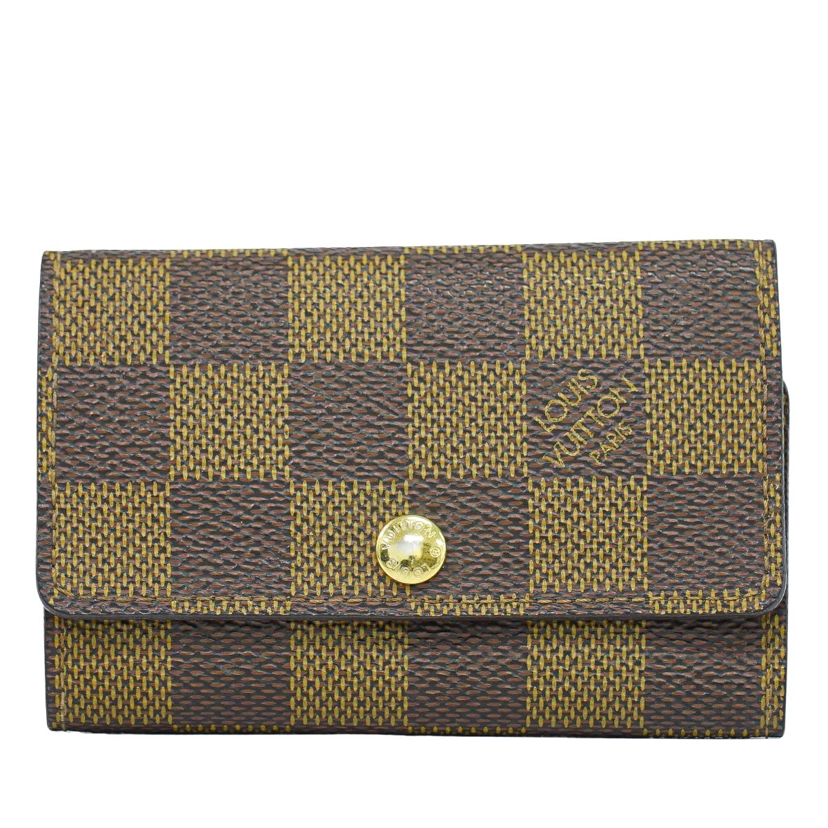 本物 ルイヴィトン LOUIS VUITTON LV ミュルティクレ 6 ダミエ エベヌ キーケース 6連 ブラウン N62630 ビトン 雑貨小物 中古・