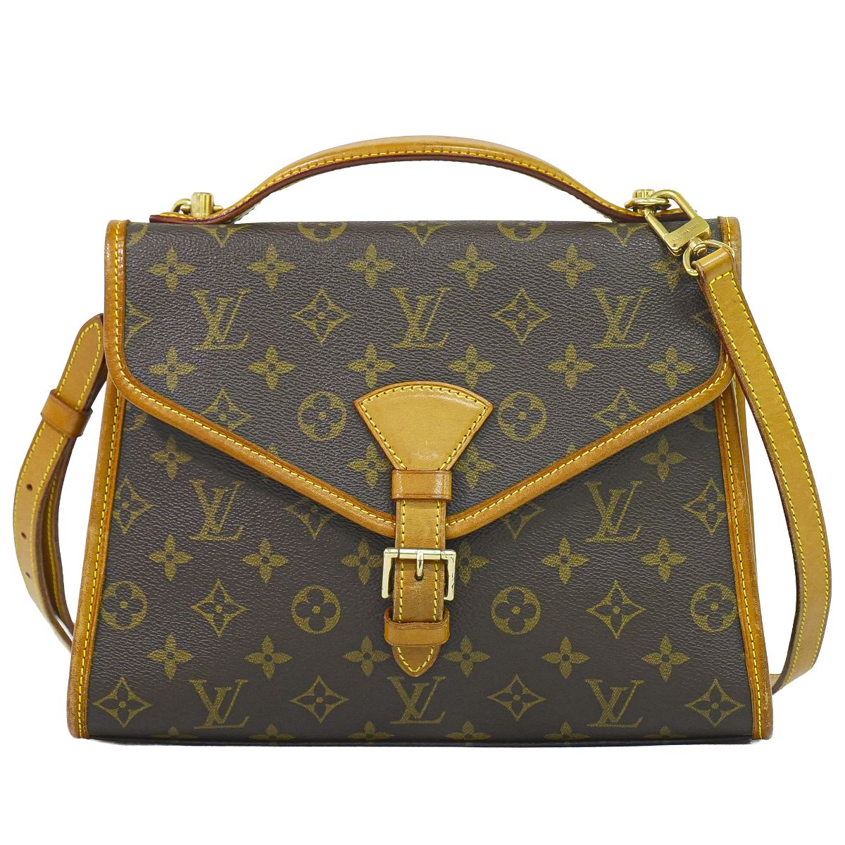 本物 ルイヴィトン LOUIS VUITTON LV ベルエア モノグラム 2WAY ショルダーバッグ ハンドバッグ ポシェット ブラウン M51122 ビトン バッグ 中古・|BRAND BOX