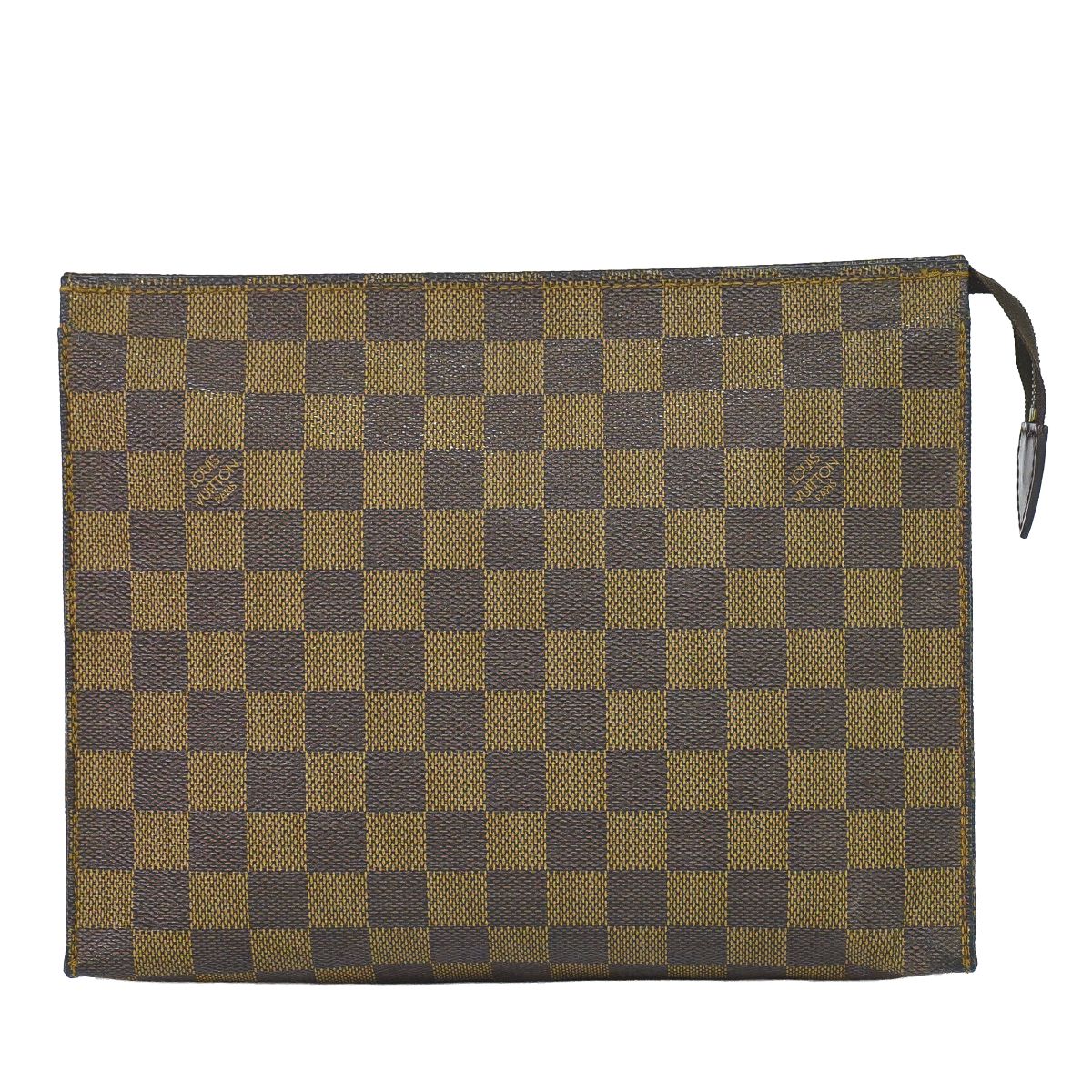 本物 ルイヴィトン LOUIS VUITTON LV ポッシュ トワレット 26 ダミエ エベヌ ポーチ クラッチバッグ セカンドバッグ ブラウン N47543 ビトン バッグ 中古・｜BRAND BOX