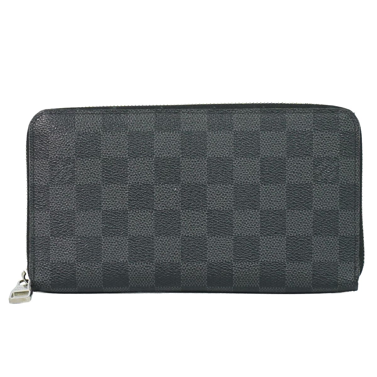 本物 ルイヴィトン LOUIS VUITTON LV ジッピー まとめ役 NM ダミエ グラフィット 長金入れ 黒いこと 薄墨色 N60111 ビトン 金入れ ウォレット 中古・