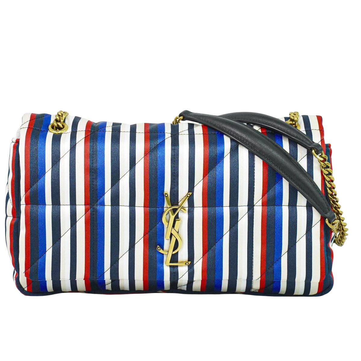 本物 サンローラン SAINT LAURENT ジェイミー チェーン ショルダーバッグ シルク マルチカラー 515821 Jamie バッグ 中古・|BRAND BOX
