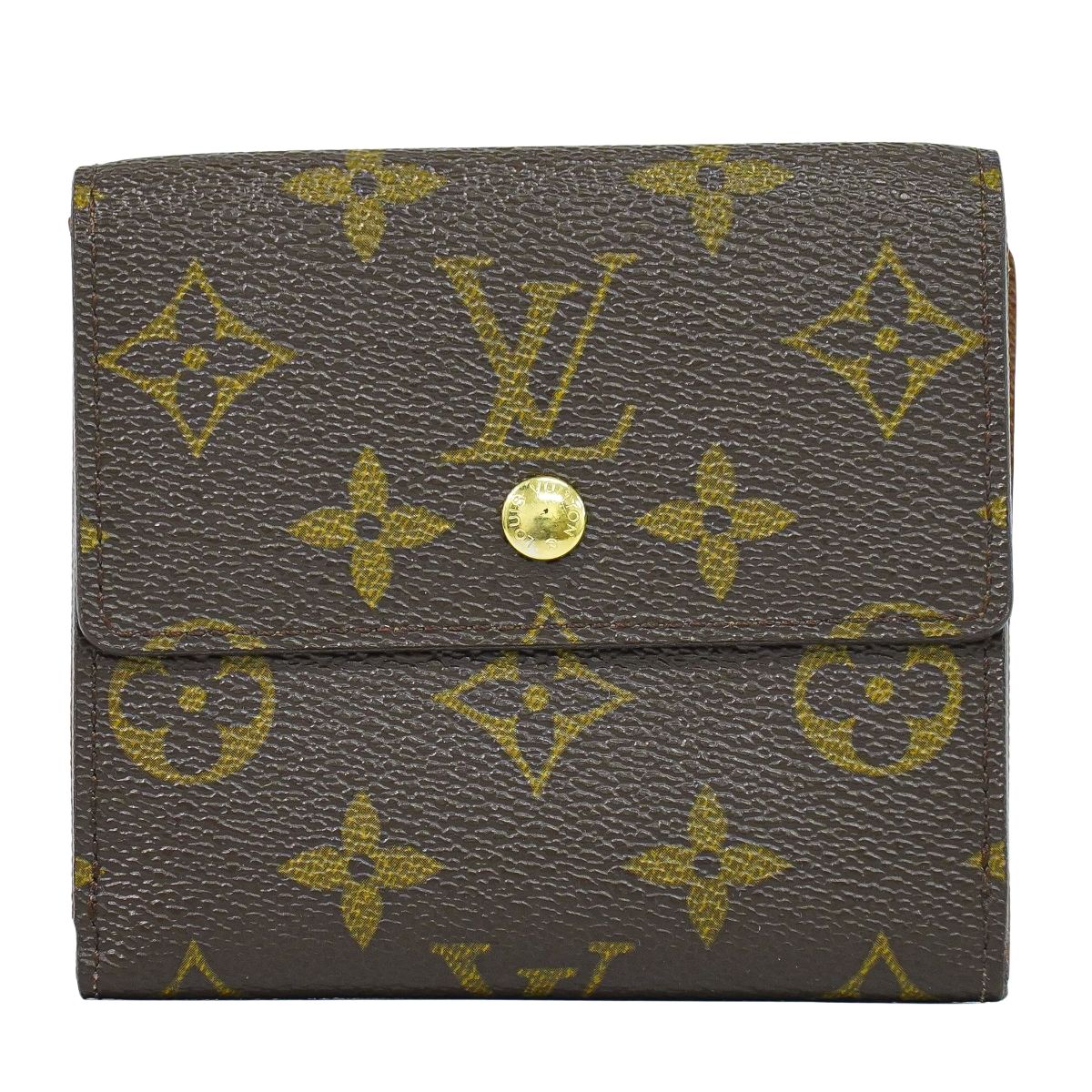 本物 ルイヴィトン LOUIS VUITTON LV ポルトフォイユ エリーズ モノグラム 折紙入れ 赤銅色 M61654 ビトン 紙入れ ウォレット 中古・