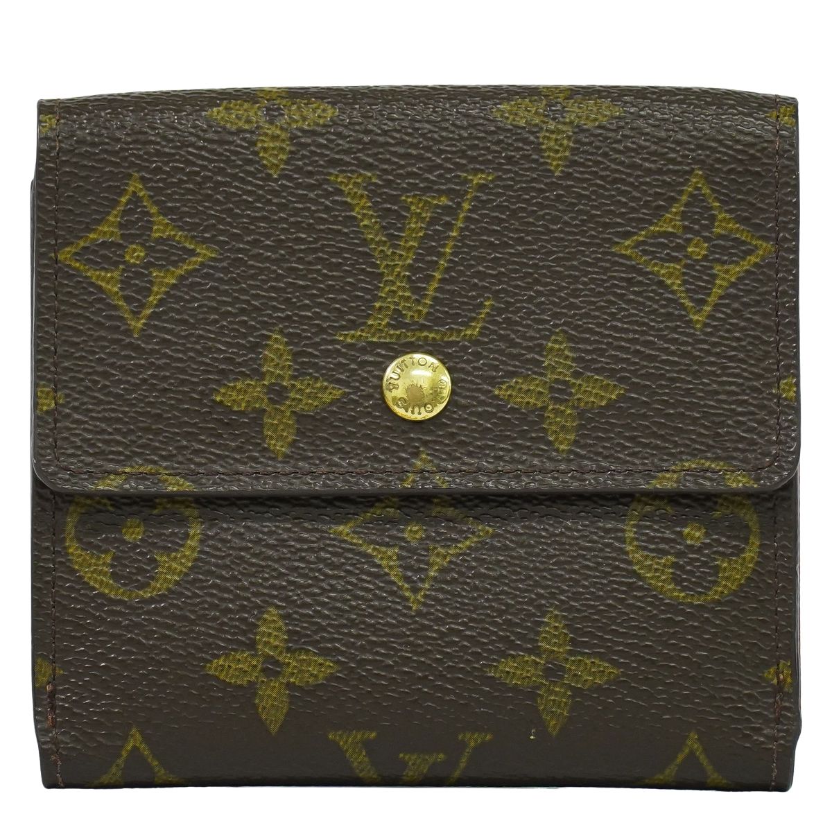 本物 ルイヴィトン LOUIS VUITTON LV ポルトモネビエカルトクレディ モノグラム 折紙入れ 赤銅色 M61652 ビトン 紙入れ ウォレット 中古・