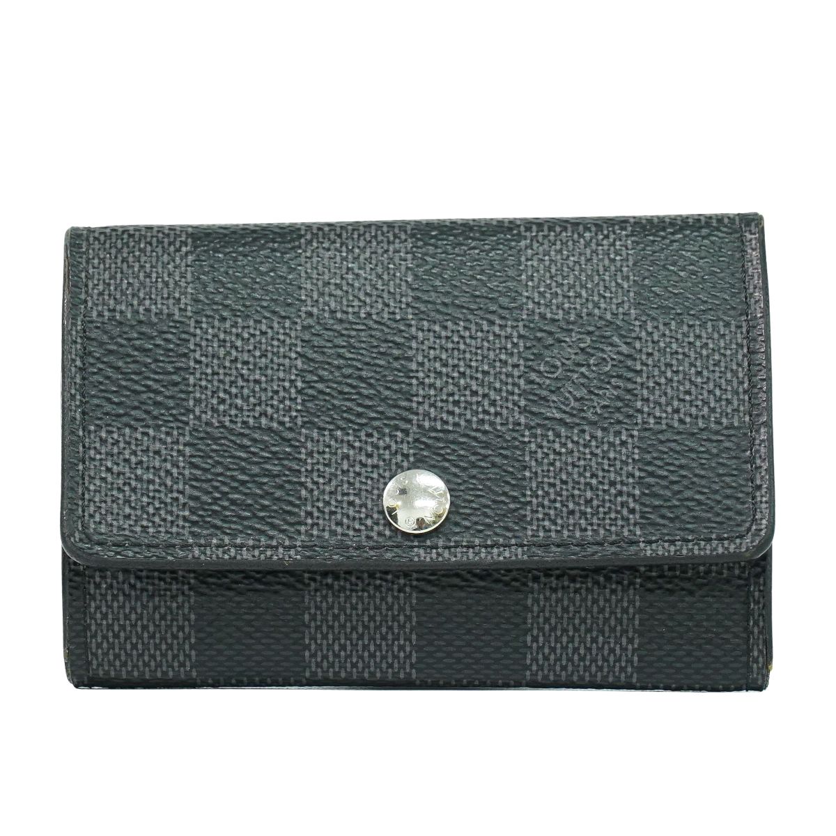 本物 ルイヴィトン LOUIS VUITTON LV ミュルティクレ 6 ダミエ グラフィット キーケース 6連 ブラック グレー N62662 ビトン 雑貨小物 中古・
