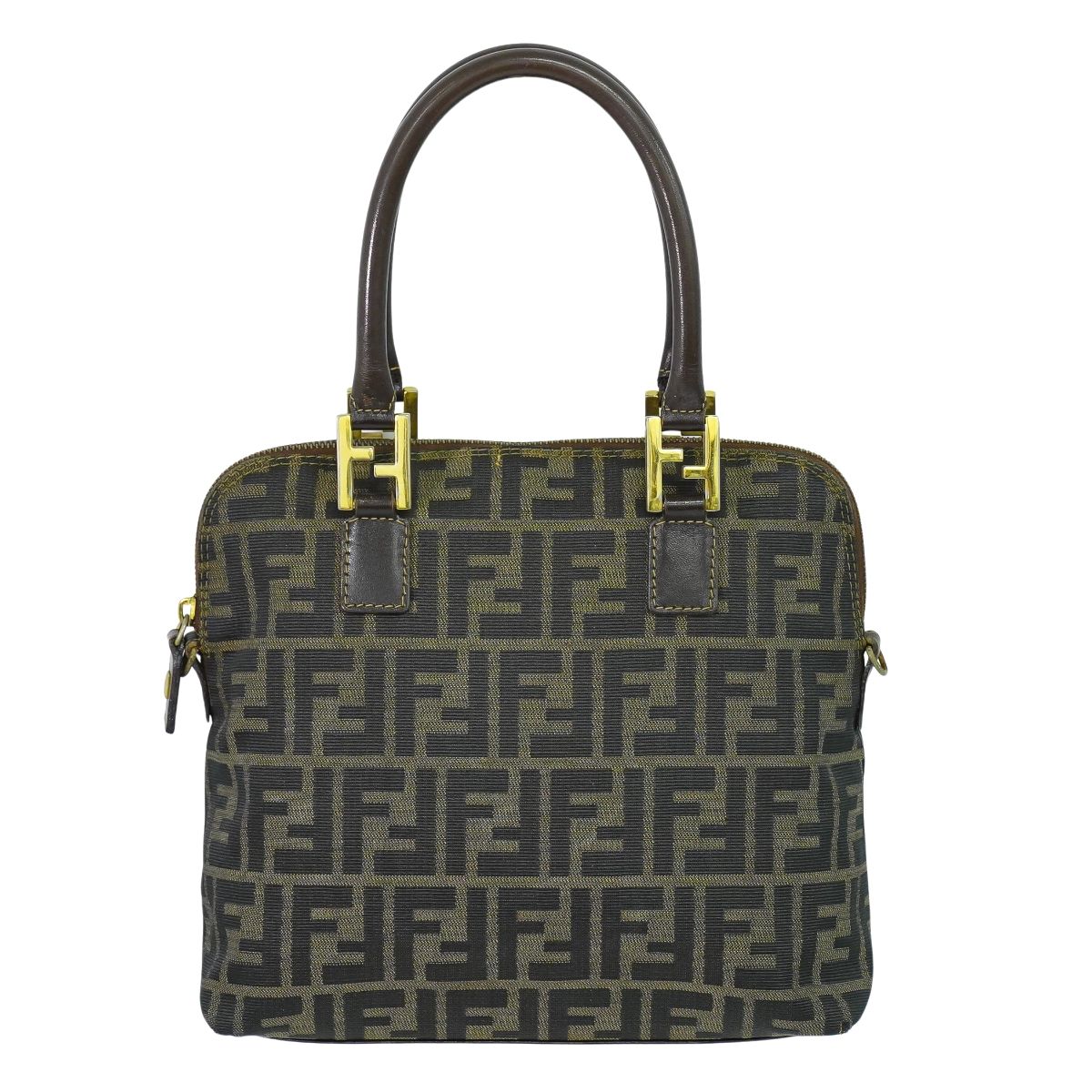 ☆美品☆ FENDI ハンドバッグ ズッカ FF金具 ナイロンキャンバス FENDI】フェンディ『ズッカ柄 ハンドバッグ』2355・26723・009