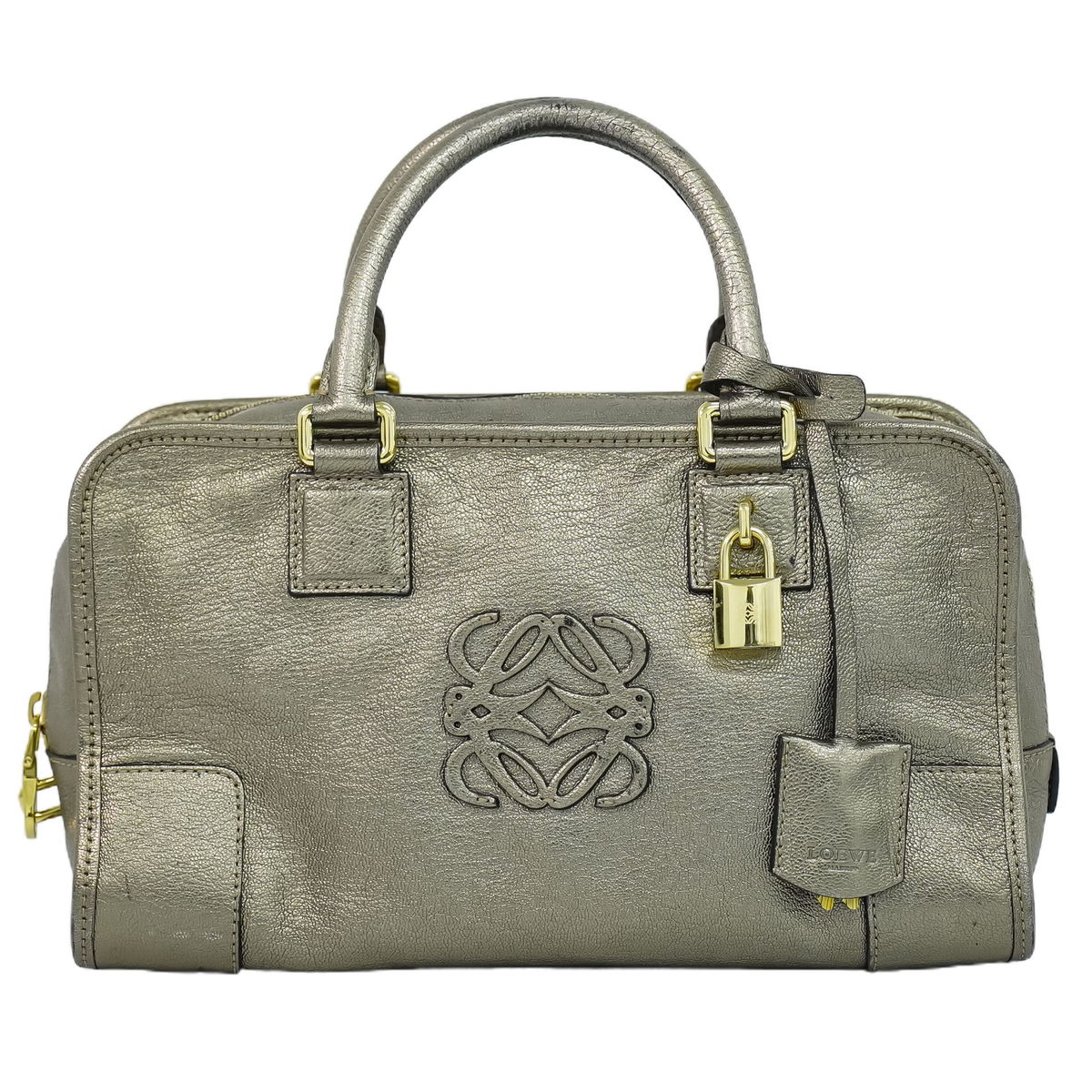 本物 セリーヌ CELINE ブギーバック ハンドバッグ ばっち レザー  