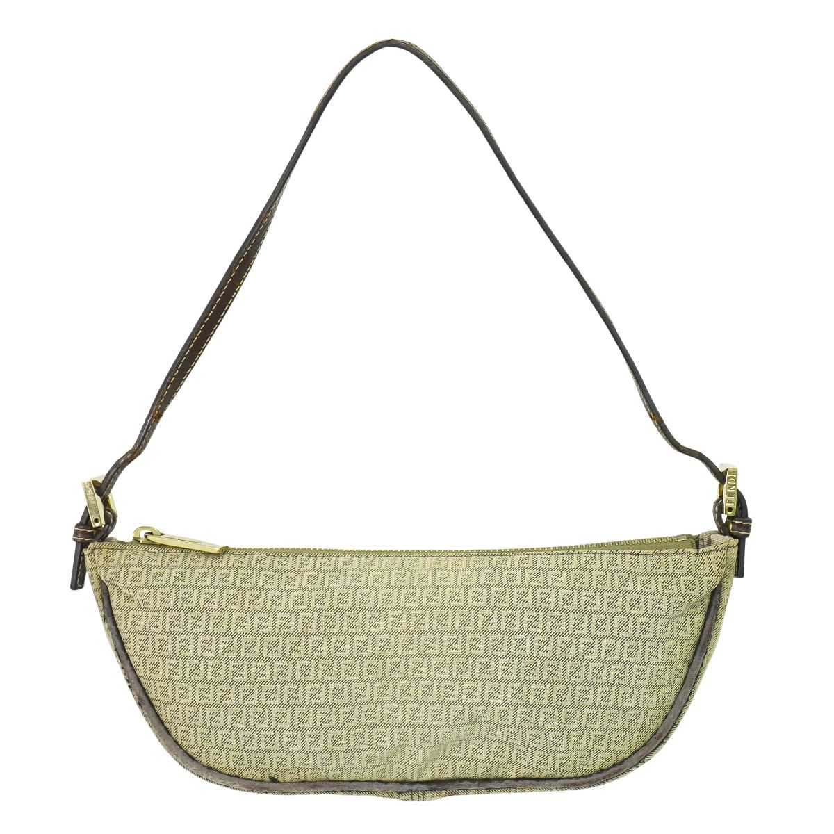 ✨最高級•美品✨FENDI アクセサリーポーチ ズッカ柄 FF金具 レザー 筒型 ✨最高級•美品✨FENDI アクセサリーポーチ ズッカ柄 FF金具