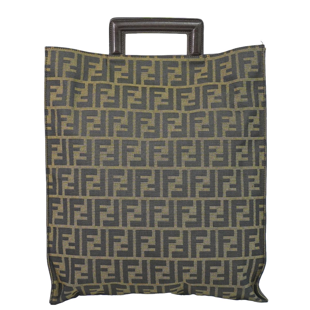 本物 フェンディ FENDI ズッカ トートバッグ ハンドバッグ キャンバス ブラウン Zucca バッグ 中古・|BRAND BOX