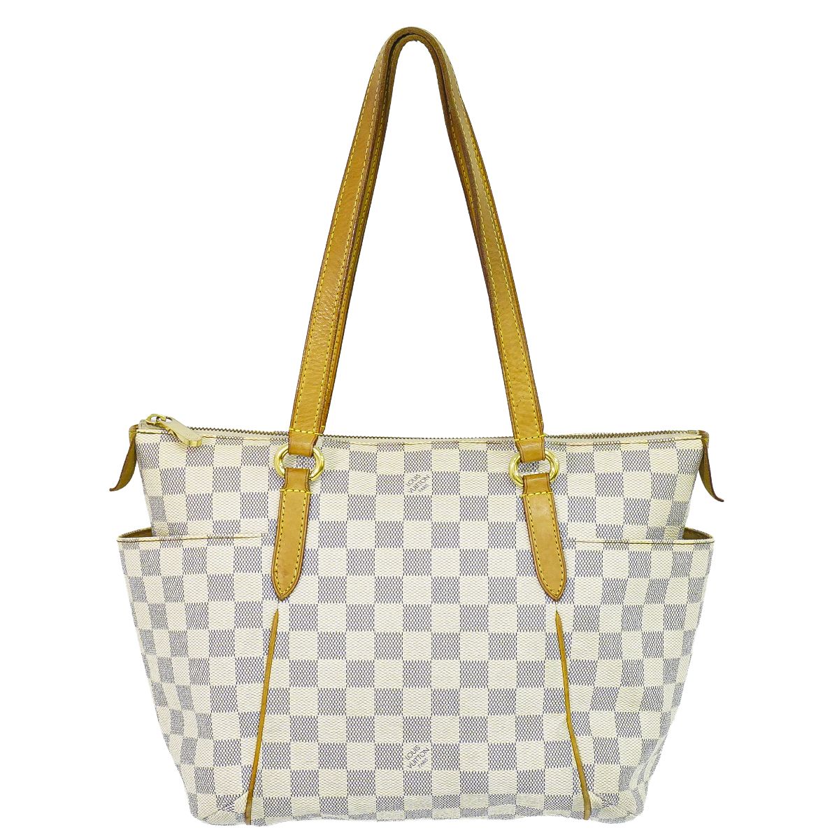 本物 ルイヴィトン LOUIS VUITTON LV トータリー PM ダミエ アズール ショルダーバッグ トートバッグ 白いこと 薄墨色 N51261 ビトン 御徒面子 中古・