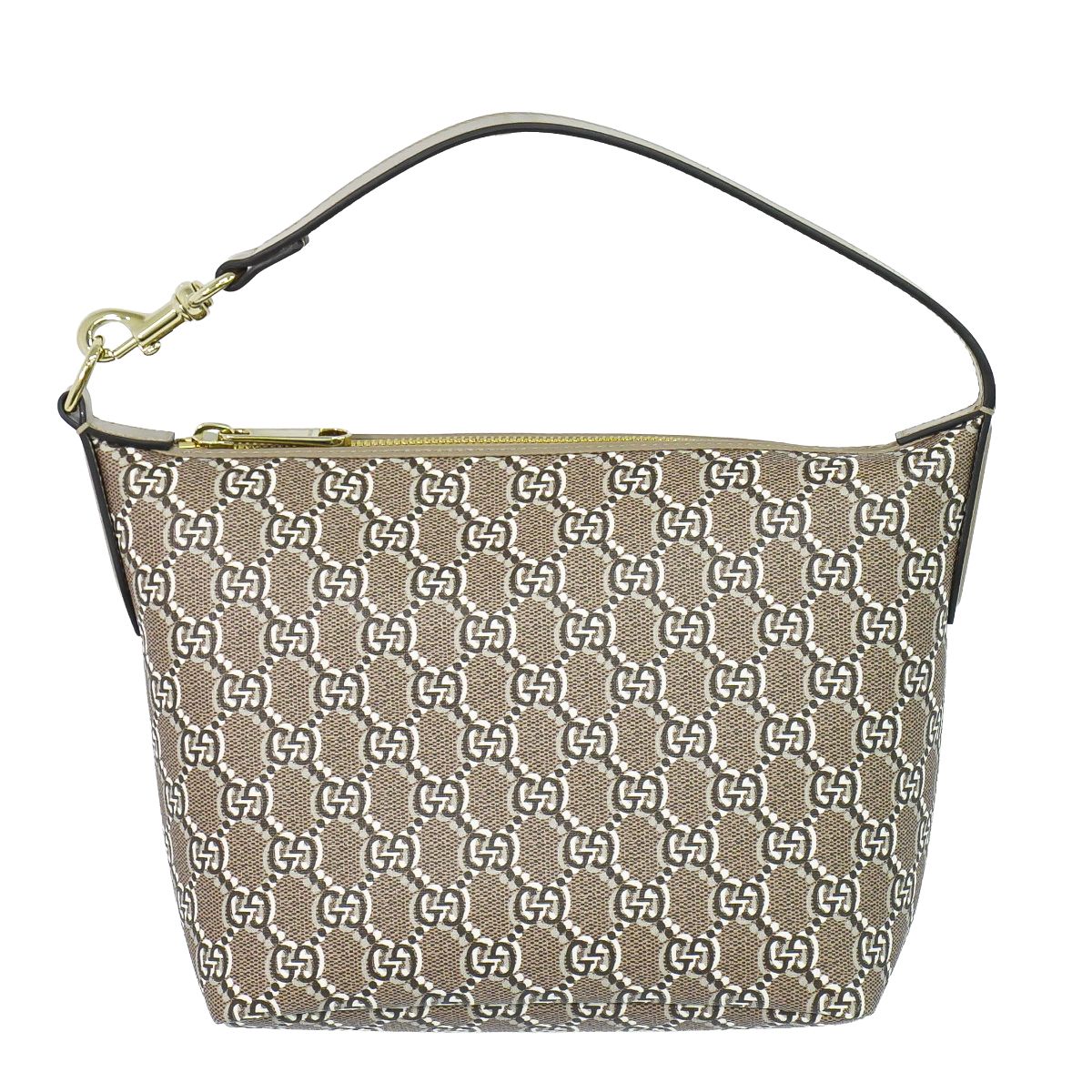 本物 グッチ GUCCI GGシャドウ ハンドバッグ PVC ベージュ バッグ 中古・｜BRAND BOX