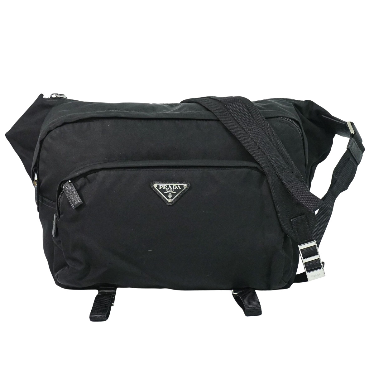 楽天市場】【中古】良品 PRADA プラダ 三角 ロゴ ナイロン 三角ロゴ