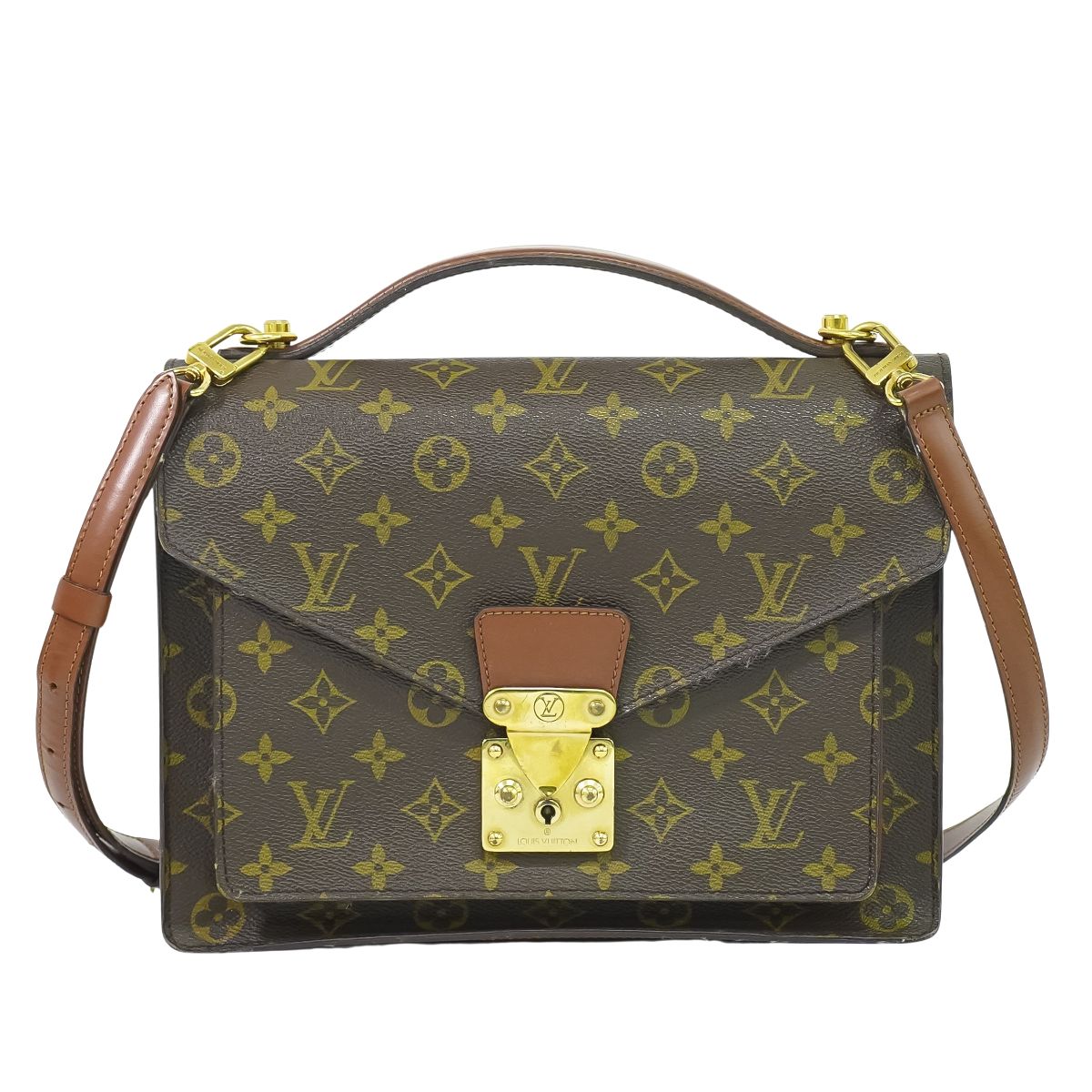 楽天市場】本物 ルイヴィトン LOUIS VUITTON LV モンソー モノグラム 