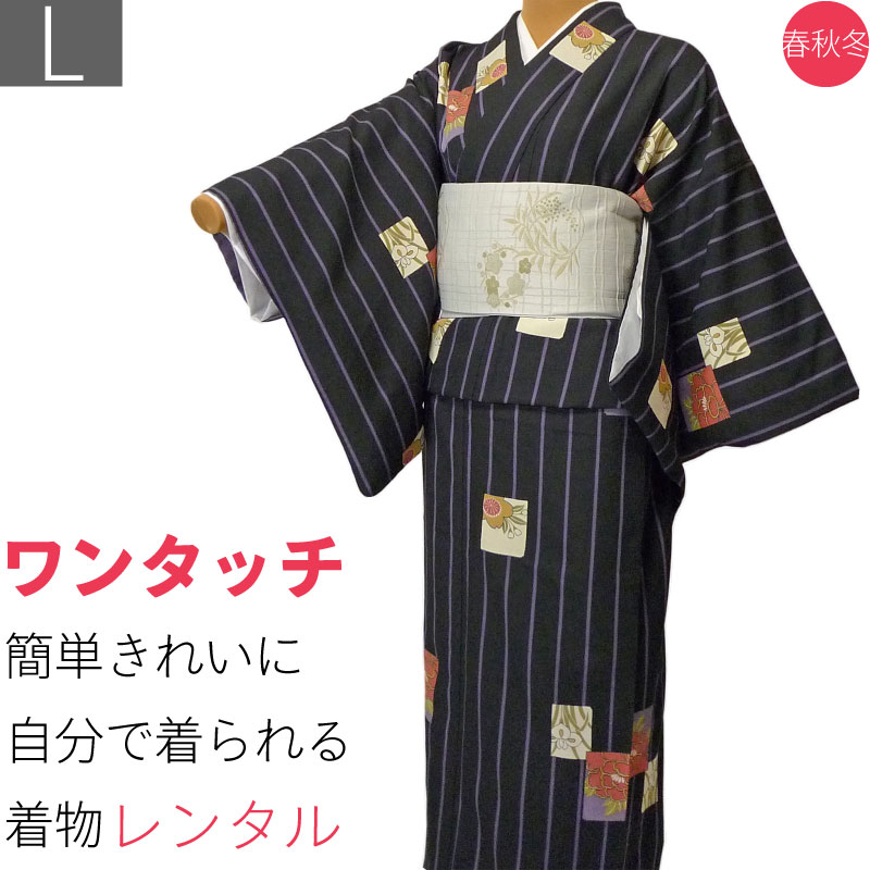 小紋　名古屋帯セット 楽天市場】【レンタル】着物 レンタル 春秋冬用 レディース 袷 小紋