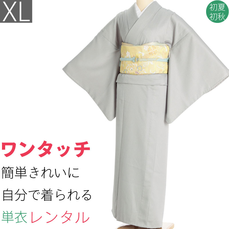 【賃借】単衣 賃借 日本の首都小紋 仕掛ける「XL大きさ」薄薄墨色 鮫小紋 シルック 飛び切り ひとえ・初夏初秋用 茶の葉会 儀式用 ワンタッチ 飾り気の無い 着付け (3084a)