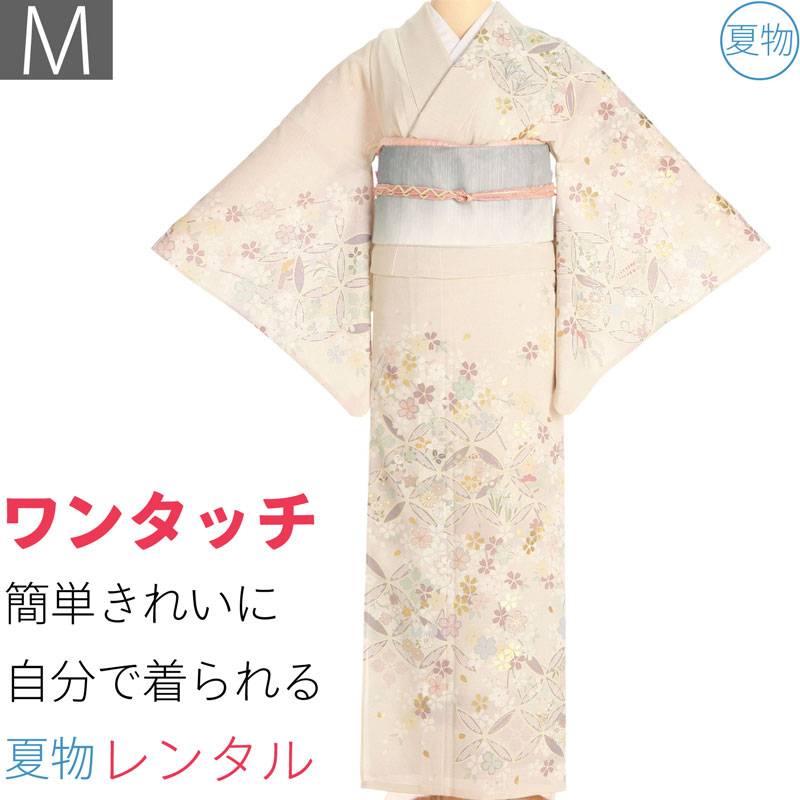 ◆おふく◆絽の辻ヶ花訪問着　夏着物　トールサイズ 夏用絽訪問着 紫道長取りに辻が花 身長 154cm〜166cm位 レンタル
